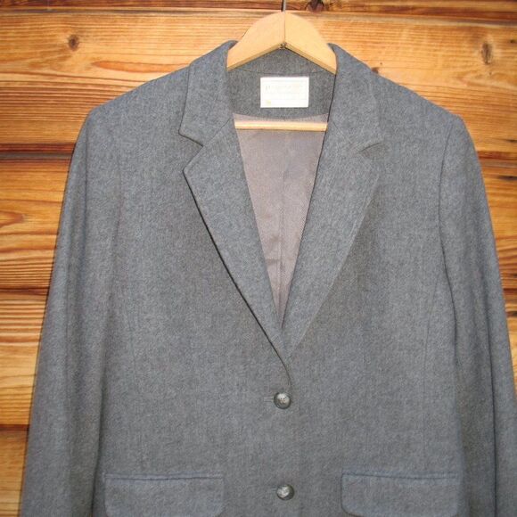 Vintage 70's Pendleton Gray Wool Blazer - Picture 3 of 6